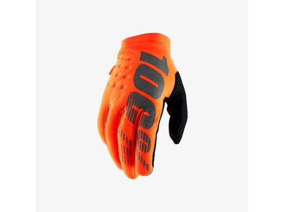 Мотоперчатки 100% Brisker Glove Fluo Orange/Black, S, 2020 (10016-260-10) pitbikemarket.ru