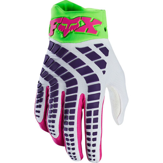 Перчатки Fox 360 Gloves pink/green/white M pitbikemarket.ru