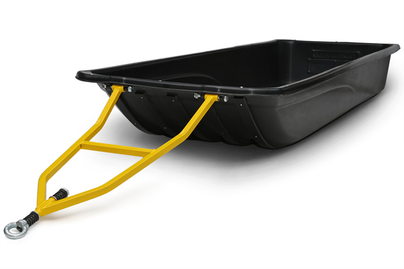 Сани волокуши с обвязкой и полозьями Тайга-2300 (2300x800x300) для снегохода, мотобуксировщика, рыбалки, охоты. Ширина дна 550. pitbikemarket.ru