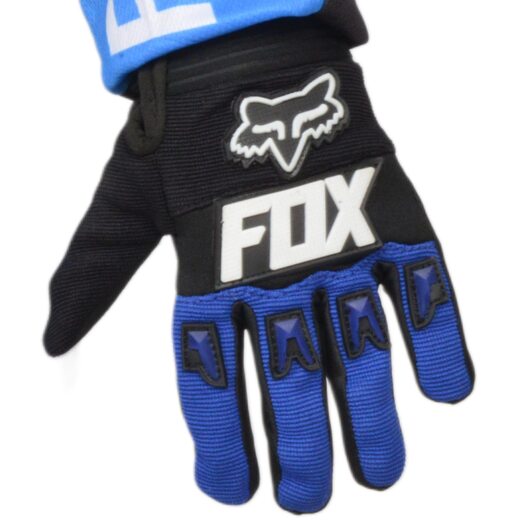 Перчатки мото (детские) FOX №3 Black/Blue (14 см/4-5 лет) мотокросс pitbikemarket.ru