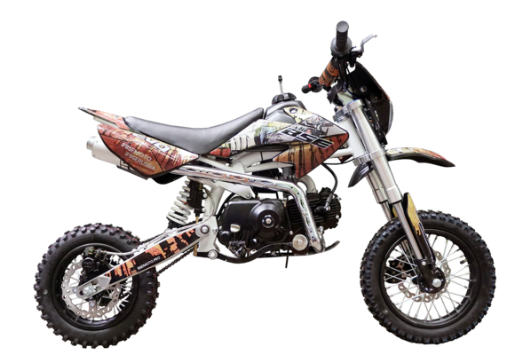 Питбайк BSE EVO 110e Samurai SA 14/12 (Полуавтоматическая КПП) (фара, электростартер) pitbikemarket.ru